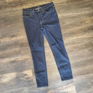 J. Crew Size 30 9" High Rise Skinny Jeans Dark Wash